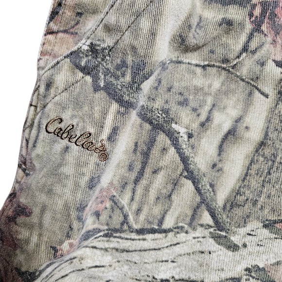 Cabela's Bib Overalls Kids M Camo Camouflage Hunting Outdoor Cotton Blend - Picture 5 of 10